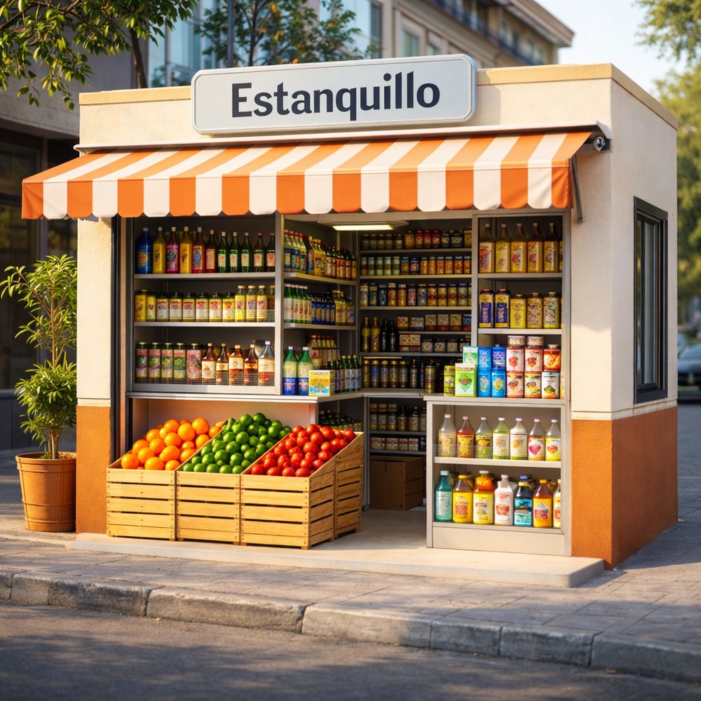 Estanquillo del canal tradicional en México